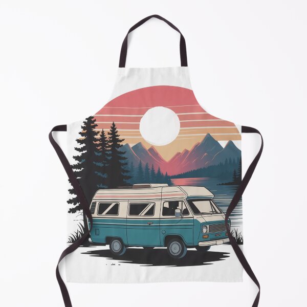 Item preview, Vintage Van Life Adventure Sunset – Retro Mountain Camper Travel Nature Design designed and sold by Tee Smart.