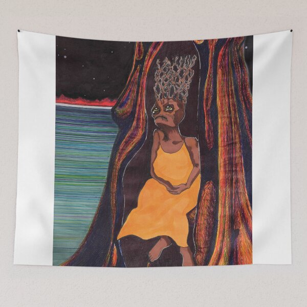 Item preview, Tree Goddess in Despair designed and sold by bouncing betty art.