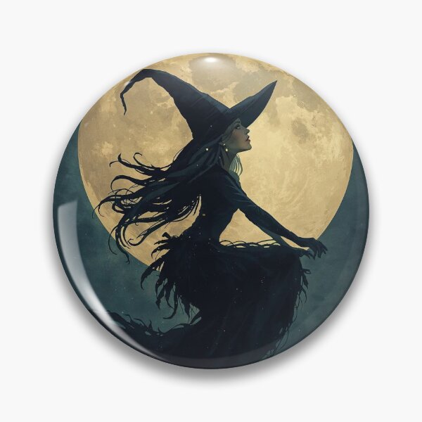 Item preview, Moon witch Flying Under the full moon designed and sold by BlondeBalance.
