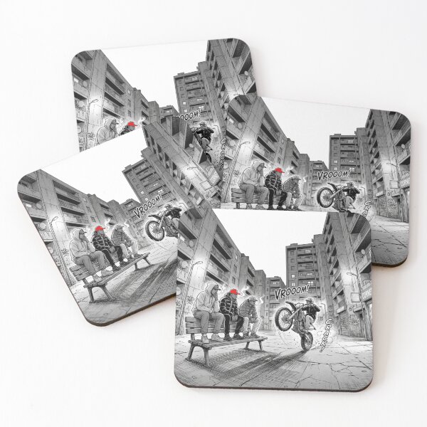 Item preview, Bloc Life – Urban Manga Street Scene - Neighborhood Life designed and sold by PLUSHIWORLDtm.
