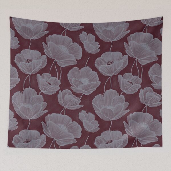 Item preview, Capricious Poppies | A Declaration of Bordeaux Grace designed and sold by AOCollections.