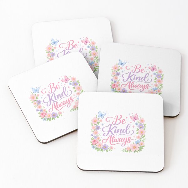 Item preview, Be Kind Always Inspirational Quote Floral Typography – Cute Pastel Butterfly Flower Kindness Design designed and sold by ArtWaveStudio8.