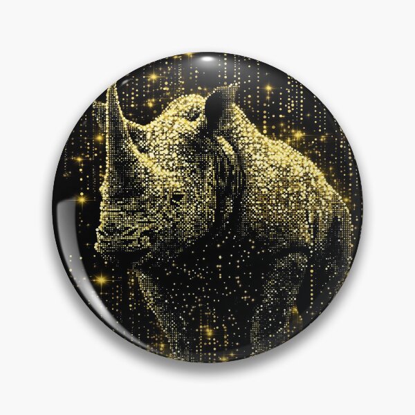 Item preview, Golden Rhinoceros  designed and sold by ClubVacay.