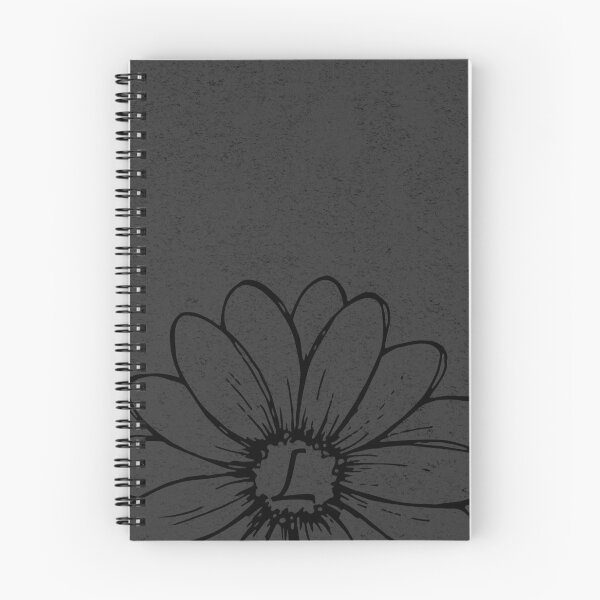 Item preview, Minimalist Monogram L Black Daisy Flower designed and sold by TackyTime.