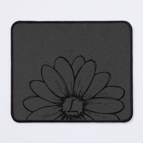 Item preview, Minimalist Monogram L Black Daisy Flower designed and sold by TackyTime.