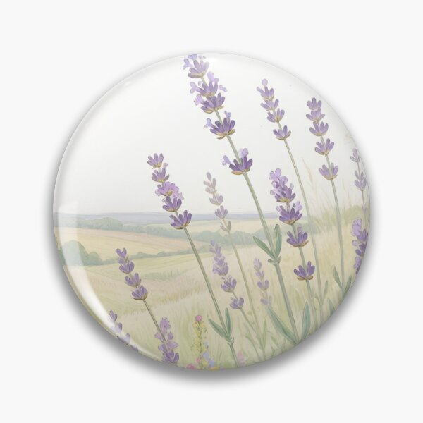 Item preview, Lavender Flowers Watercolor | Botanical Garden Lavender Floral Art designed and sold by Debbie Schulte.