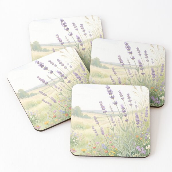 Item preview, Lavender Flowers Watercolor | Botanical Garden Lavender Floral Art designed and sold by Debbie Schulte.