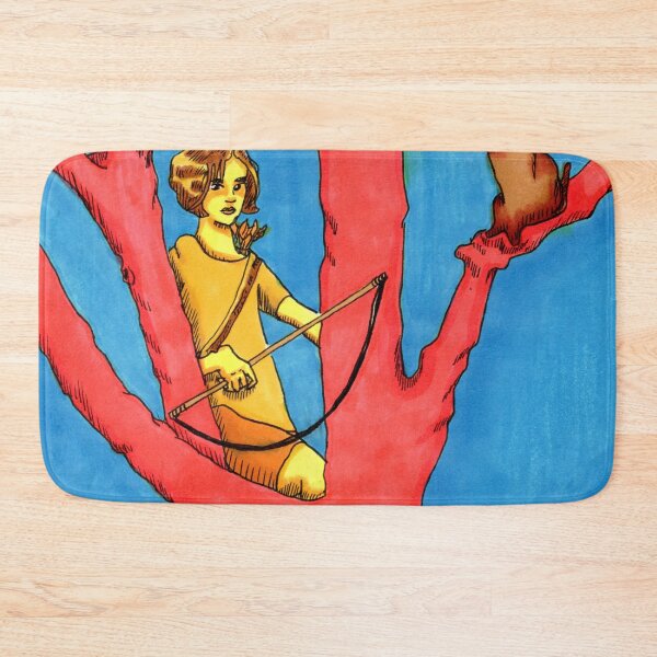 Item preview, Girl and Dog in Red Tree designed and sold by bouncing betty art.