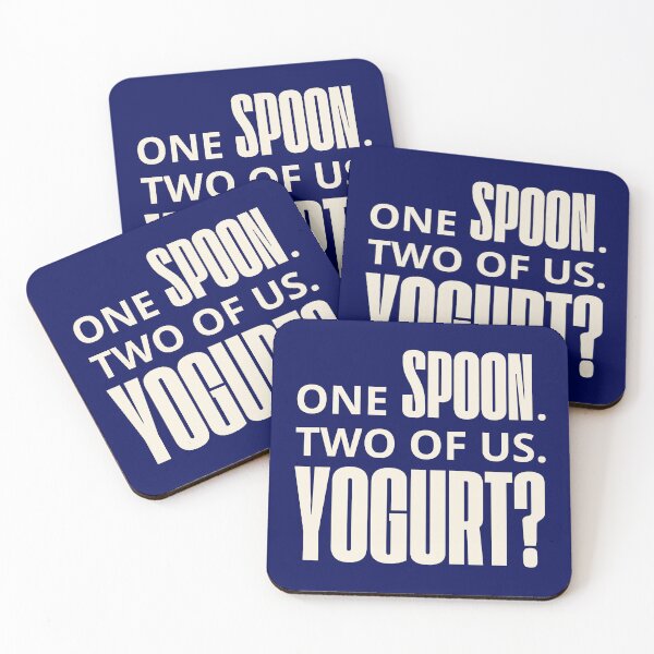 Item preview, One Spoon Two Of Us Yogurt – Minimalist Fan Design designed and sold by eMKa82.