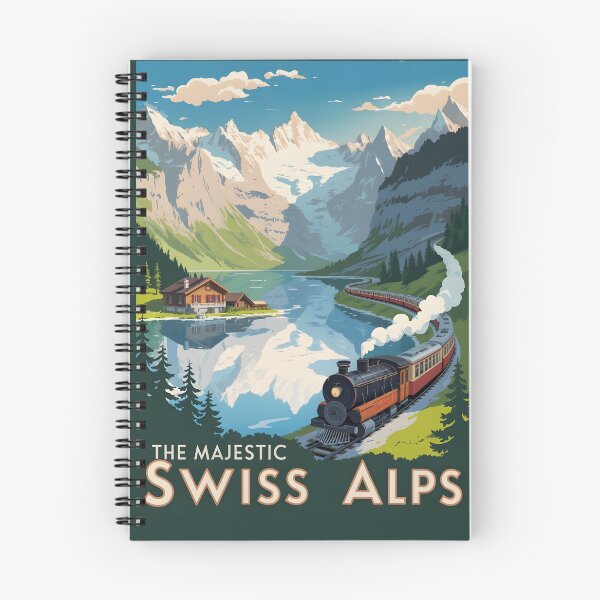 Item preview, The Majestic Swiss Alps — Vintage Travel Poster Art Print | Retro Alpine Wall Decor, Switzerland Mountain Art designed and sold by MooLaLa.Store.