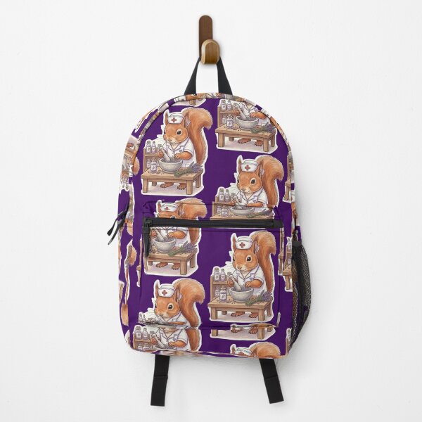 Item preview, Apothecary Squirrel Nurse Prep Lavender Medicine. Cute Art. designed and sold by med-lavender-ee.