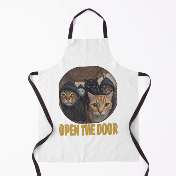 Item preview, Open the Door - Funny Hooded Cat Gang Meme designed and sold by HBDStudio.
