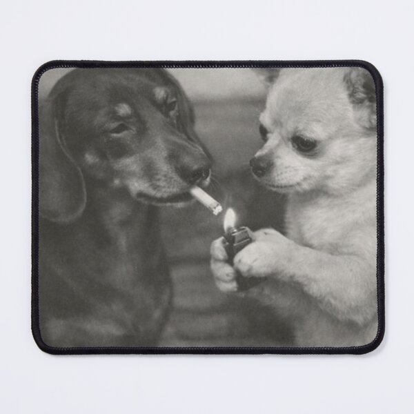 Item preview, Retro Funny Dog smoking, Dark Humor Dog Lover designed and sold by will freed18.