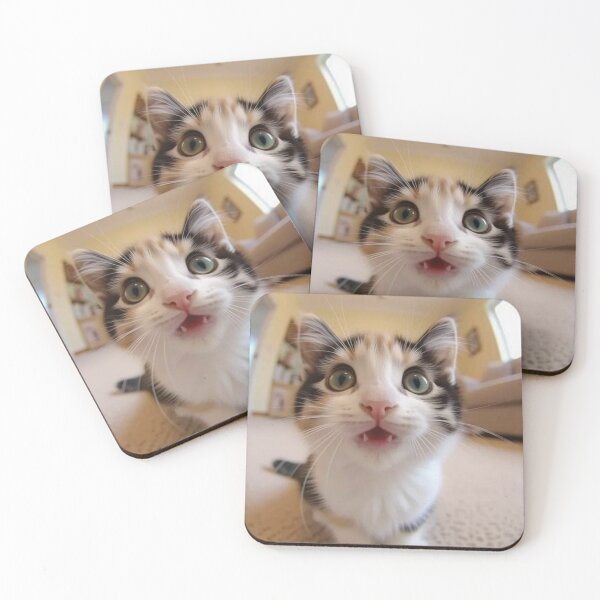 Item preview, Curious Cat: A Wide-Angle Fisheye View of a Tiny Kitten's Smile designed and sold by MakarenaCreate.