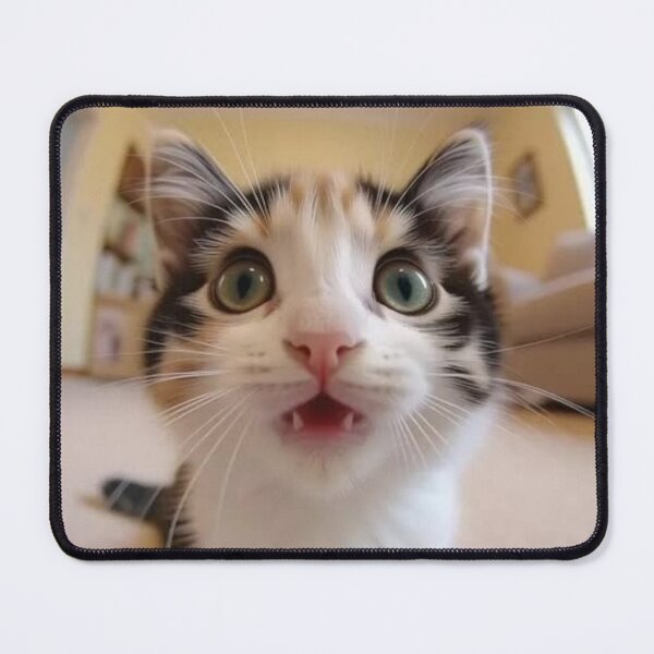 Item preview, Curious Cat: A Wide-Angle Fisheye View of a Tiny Kitten's Smile designed and sold by MakarenaCreate.