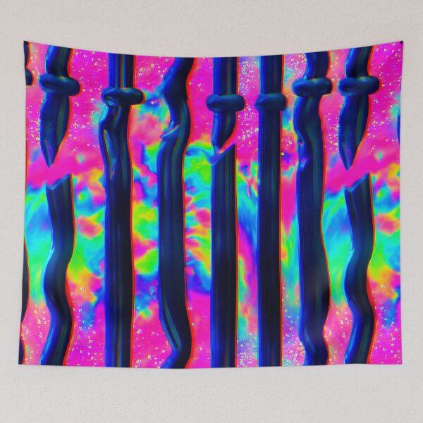 Item preview, Psychedelic Neon Liquid Stripes designed and sold by bubblegoth.