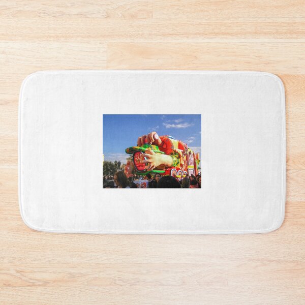 Item preview, Colorful Carnival Parade Float With Giant Hands and Helmet Entertaining Crowds at Outdoor Festival designed and sold by Nmallia.
