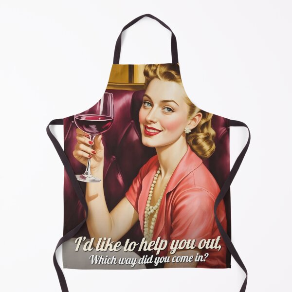 Item preview, I'd Like to Help You Out — Which Way Did You Come In | Retro 1940s Pin-Up Bar Art Print, Witty Vintage Woman Wall Decor designed and sold by MooLaLa.Store.