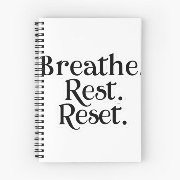 Item preview, "Breathe. Rest. Reset" – Mindfulness & Self-Care Design on T-Shirts, Mugs, Stickers & More designed and sold by Bittor18.