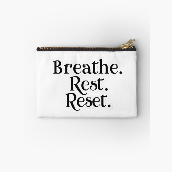 Item preview, "Breathe. Rest. Reset" – Mindfulness & Self-Care Design on T-Shirts, Mugs, Stickers & More designed and sold by Bittor18.