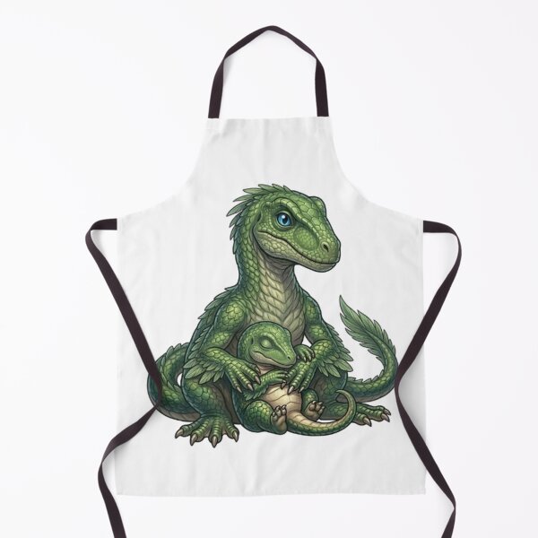 Item preview, Prehistoric tenderness and agility: Mother and baby Velociraptor designed and sold by CHRIST5000.