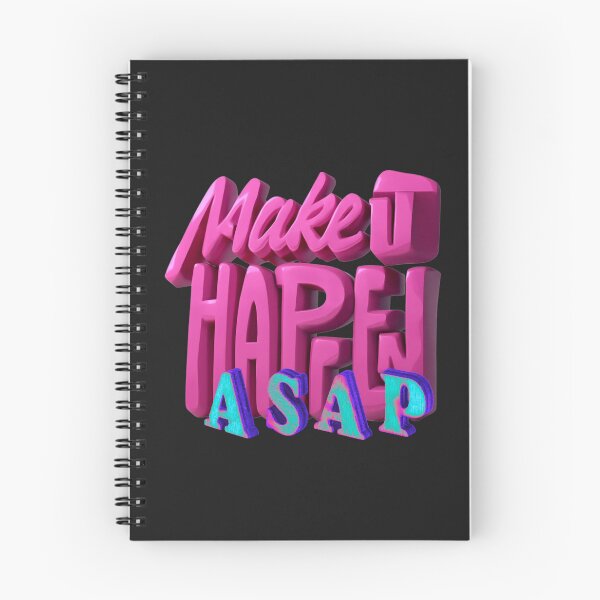 Item preview, Make It Happen ASAP — Bold 3D Motivational Typography Art Hustle Quote Design Gift designed and sold by Winetastic-Art.