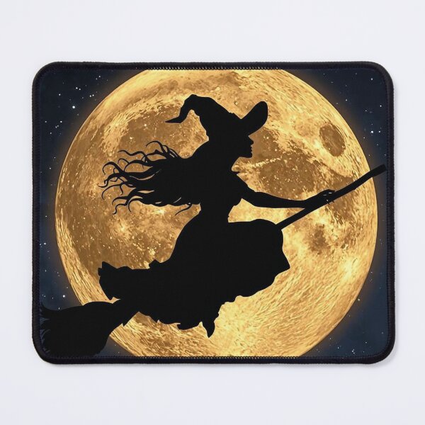 Item preview, Moon witch Flying Under the Full Moon designed and sold by BlondeBalance.