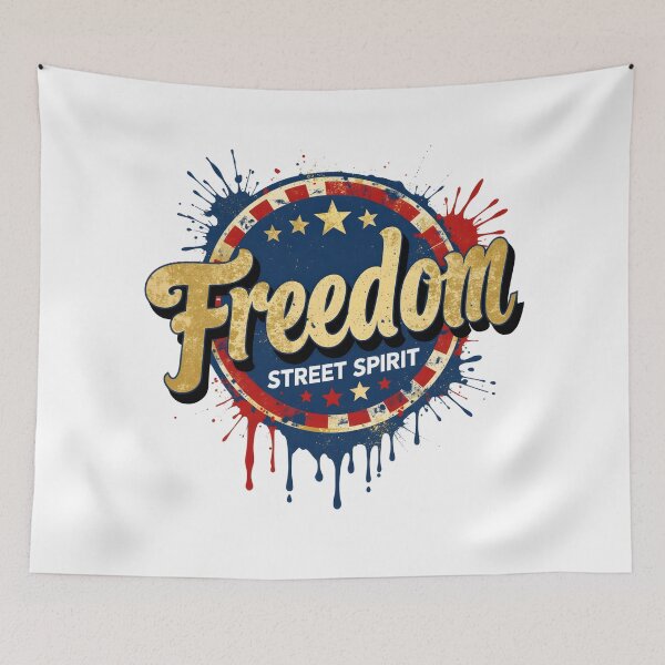Item preview, Freedom Street Spirit Shirt – Urban Graffiti Patriotic USA Streetwear Design designed and sold by relso.