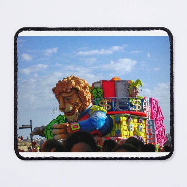 Item preview, Colorful Lion Carnival Float at Outdoor Parade With Jester and Money Motifs During Festival designed and sold by Nmallia.