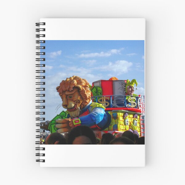 Item preview, Colorful Lion Carnival Float at Outdoor Parade With Jester and Money Motifs During Festival designed and sold by Nmallia.