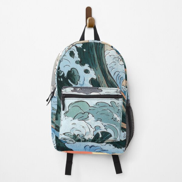 Item preview, Circular Great Wave & Red Sun - Vintage Ukiyo-e Style designed and sold by Visual Studio.