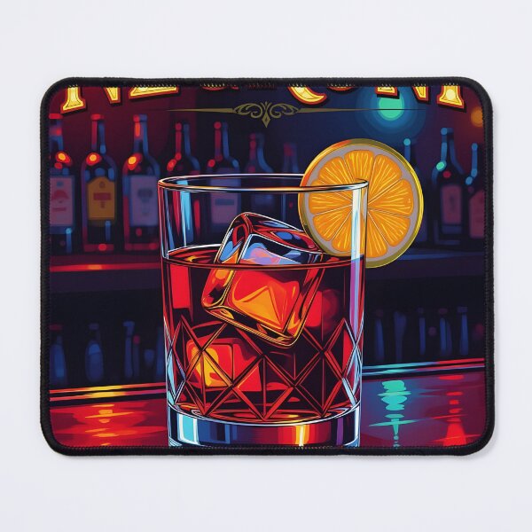 Item preview, Negroni — Retro Cocktail Bar Art Print | Mid-Century Modern Drinks Poster, Vintage Home Bar Wall Decor designed and sold by MooLaLa.Store.