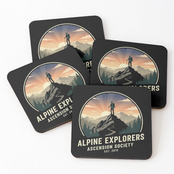 Item preview, Alpine Explorers – Ascension Society Mountain Badge designed and sold by Dogandesighn.