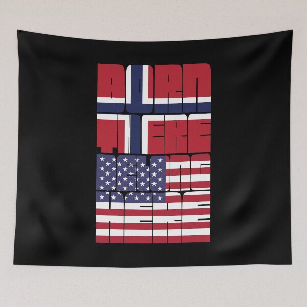 Item preview, Born Norway Belong American designed and sold by FlagX.
