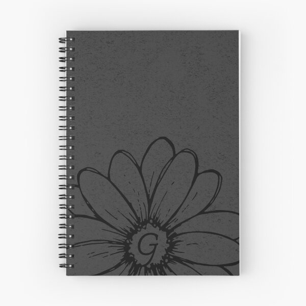 Item preview, Minimalist Monogram G Black Daisy Flower designed and sold by TackyTime.