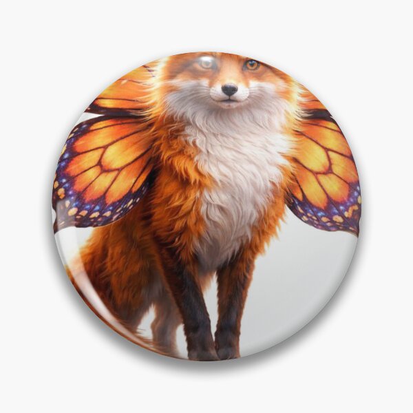 Item preview, Fantasy Butterfly Fox – Magical Cute Fox With Butterfly Wings designed and sold by RØNI AI.