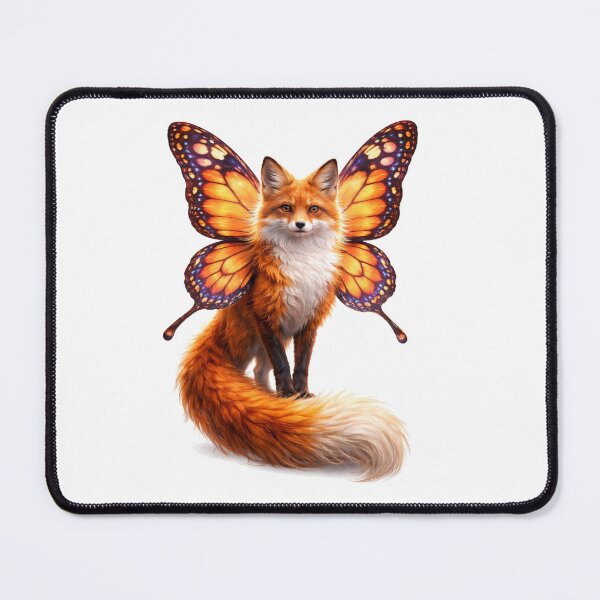 Item preview, Fantasy Butterfly Fox – Magical Cute Fox With Butterfly Wings designed and sold by RØNI AI.