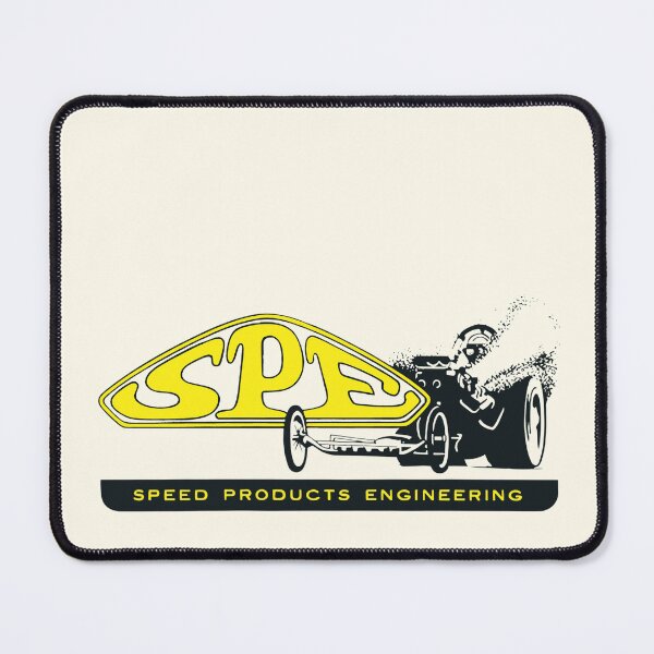 Item preview, Vintage SPE Speed Products engineering - yellow print designed and sold by retropetrol.