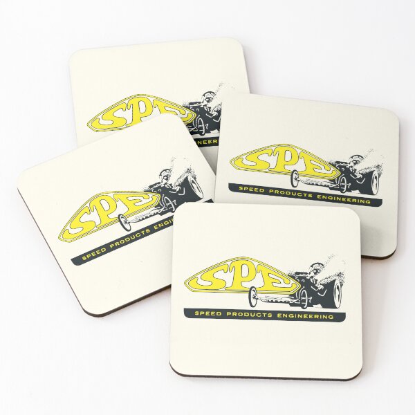 Item preview, Vintage SPE Speed Products engineering - yellow print designed and sold by retropetrol.