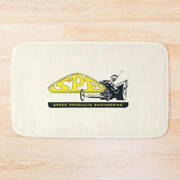 Item preview, Vintage SPE Speed Products engineering - yellow print designed and sold by retropetrol.