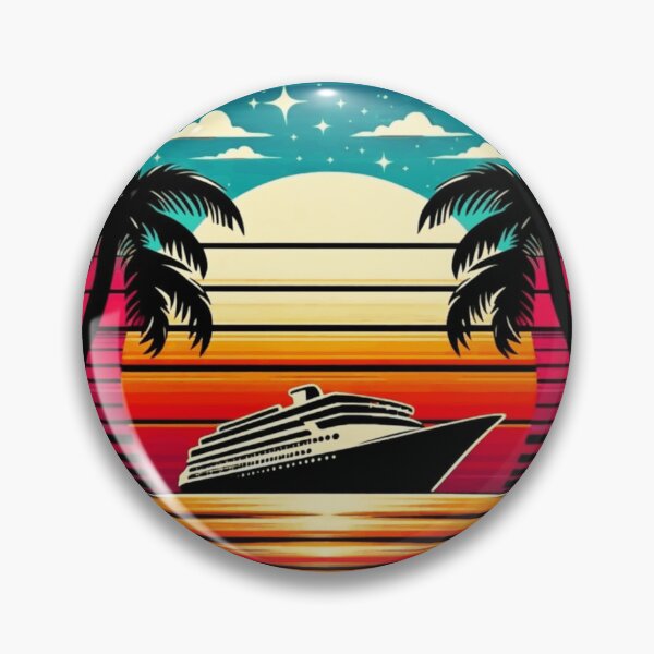 Item preview, Retro Carribean Cruise designed and sold by Tw1nsAIArt.