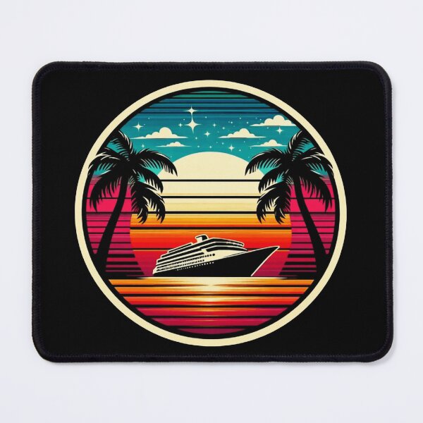 Item preview, Retro Carribean Cruise designed and sold by Tw1nsAIArt.