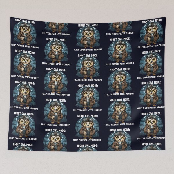 Item preview, Night Owl Mode – Midnight Energy Owl Design designed and sold by Dogandesighn.