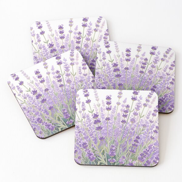 Item preview, Lavender Flowers Watercolor | Botanical Garden Lavender Floral Art designed and sold by Debbie Schulte.