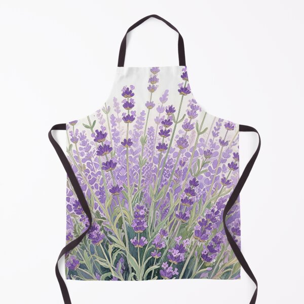 Item preview, Lavender Flowers Watercolor | Botanical Garden Lavender Floral Art designed and sold by Debbie Schulte.