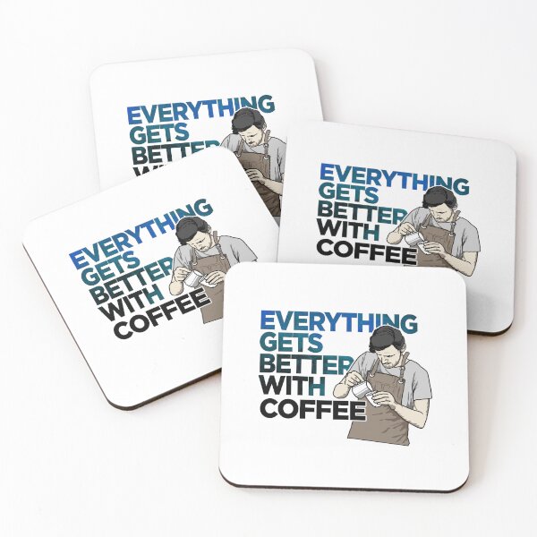 Item preview, a barista is making a latte designed and sold by goesbless.