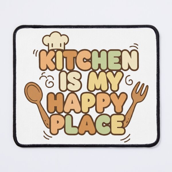 Item preview, Kitchen Is My Happy Place Cute Cooking Design designed and sold by MIArt Studio.