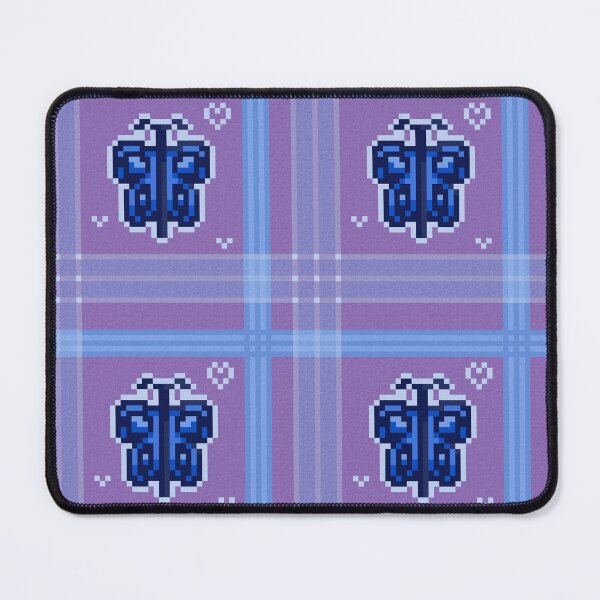 Item preview, butterfly plaid pixel pattern (whiiimsical) designed and sold by cottonlacey.
