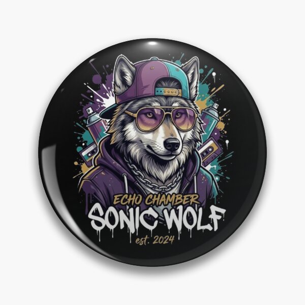 Item preview, Sonic Wolf – Echo Chamber Street Art Design designed and sold by Dogandesighn.