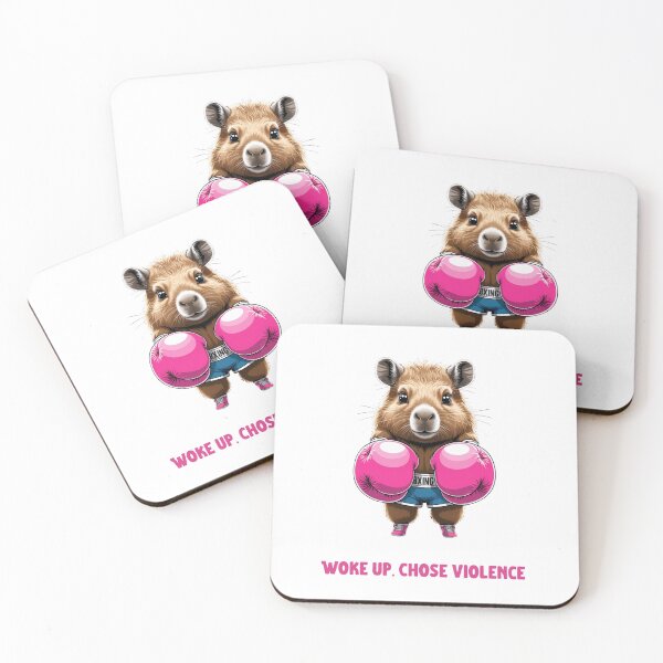 Item preview, Capybara Chose Violence - Funny Boxing Rodent Meme designed and sold by LaurannaDesign.